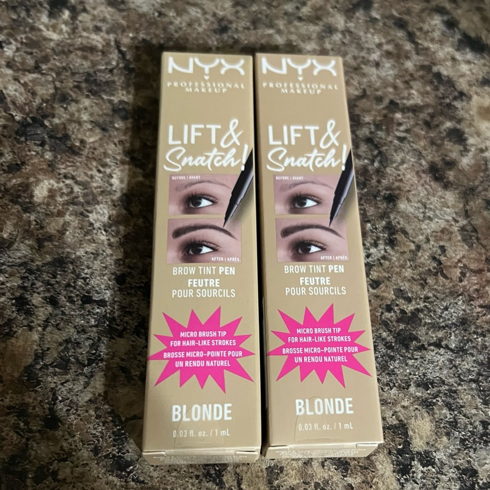 Brand New In Box 2 Count Lift & Snatch Brow Tint Pen Waterproof Eyebrow Pens